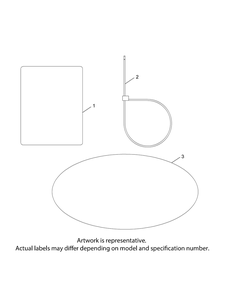 Kohler Kt730-3012 Labels Diagram and Parts List for RZT-L42KH (17BRCACS009-17BRCACS010)(2015) Cub Cadet Lawn Tractor